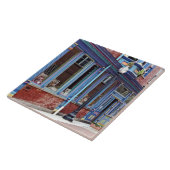 Easton PA - Straat met open deur Tegeltje (Zijkant)