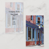 Easton PA - Straat met open deur Visitekaartje (Voorkant / Achterkant)