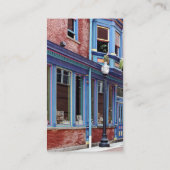 Easton PA - Straat met open deur Visitekaartje (Achterkant)