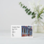 Easton PA - Straat met open deur Visitekaartje (Staand voorkant)