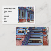 Easton PA - Straat met open deur Visitekaartje (Voorkant / Achterkant)