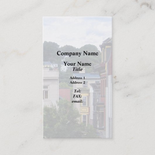 Easton PA - Uitzicht uit raam Visitekaartje (Voorkant)