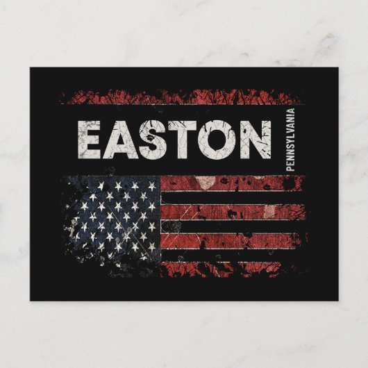 Easton Pennsylvania Briefkaart (Voorkant)