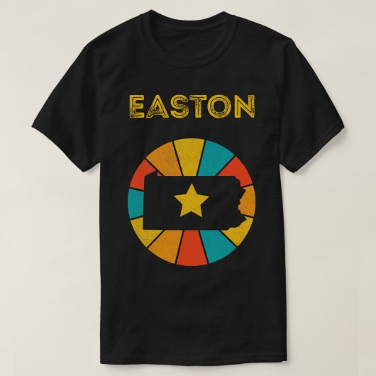 Easton Pennsylvania Verdrietig Souvenir 1 T-shirt (Design voorkant)