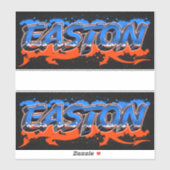 Easton Vorname Name Graffiti Aufkleber Sticker (Vel)