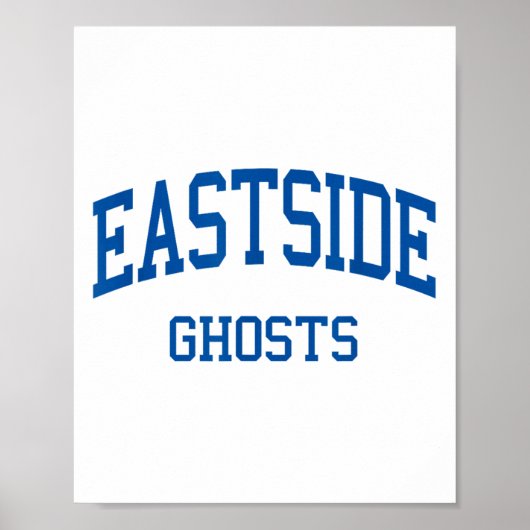 Eastside High School heeft Paterson NJ Retro Poster (Voorkant)
