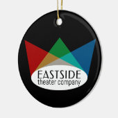 Eastside Theatre Company, zwart Keramisch Ornament (Links)