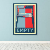 Eastwooding de Obama stoel Grappige Politiek Canvas Afdruk (Insitu (Houten vloer))