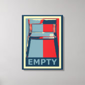 Eastwooding de Obama stoel Grappige Politiek Canvas Afdruk (Voorkant)