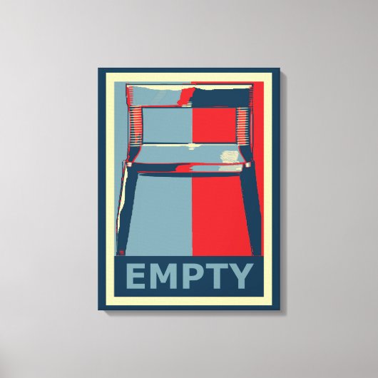Eastwooding de Obama stoel Grappige Politiek Canvas Afdruk (Voorkant)