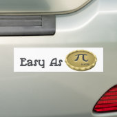 Easy As Pi Bumpersticker (Op auto)