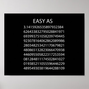 Easy As Pi Poster