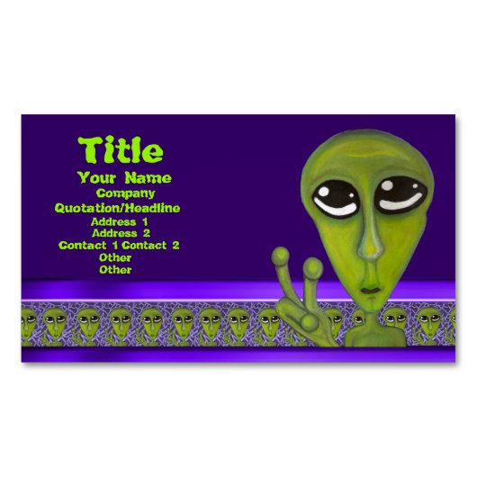 Easy Bein Green Visitekaartje Magneet (Voorkant)