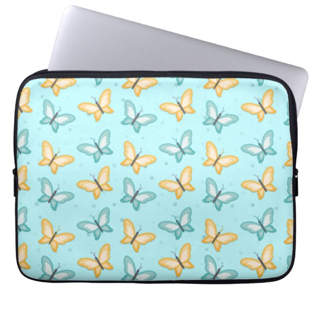 Easy Butterfly Nail Art Laptop Sleeve (Voorkant)
