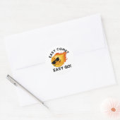Easy Comet Easy Go Grappige Astronomie Pun Ronde Sticker (Envelop)