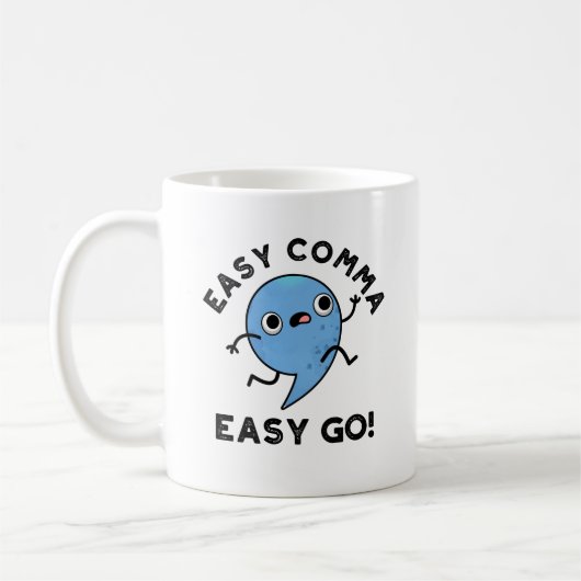 Easy Comma Easy Go Funny Punctun Koffiemok (Links)