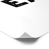 Easy Comma Easy Go Funny Punctun Poster (Hoek)