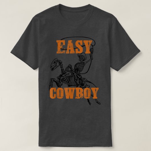 Easy Cowboy Skeleton T-Shirt (Design voorkant)