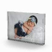 Easy Creëer Photo met naam in Elegant Script Fotoblokken (Rechts)