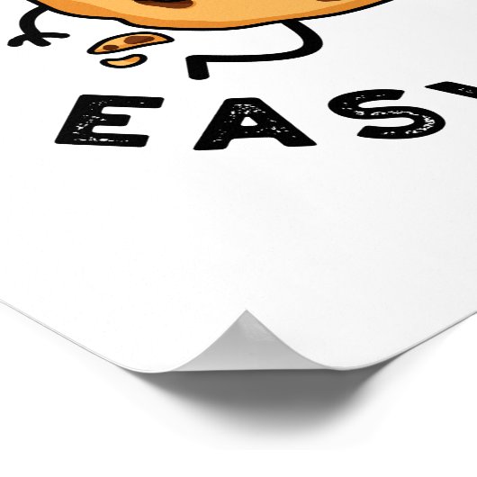 Easy Crumb Easy Dough Funny Baking Pun Poster (Hoek)