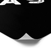 Easy Crumb Easy Dough Funny Cookie Pun Dark BG Poster (Hoek)