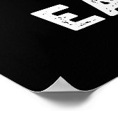 Easy Crumb Easy Go Funny Bread Pun Dark BG Poster (Hoek)