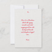 Easy Custom Cute Shih Tzu With Girl Xmas Card Bedankkaart (Achterkant)