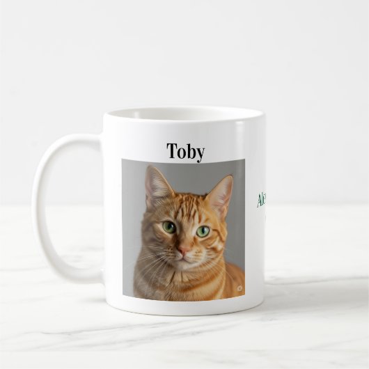 Easy Customization Pet Photo Name Pet Lover gift Koffiemok (Links)
