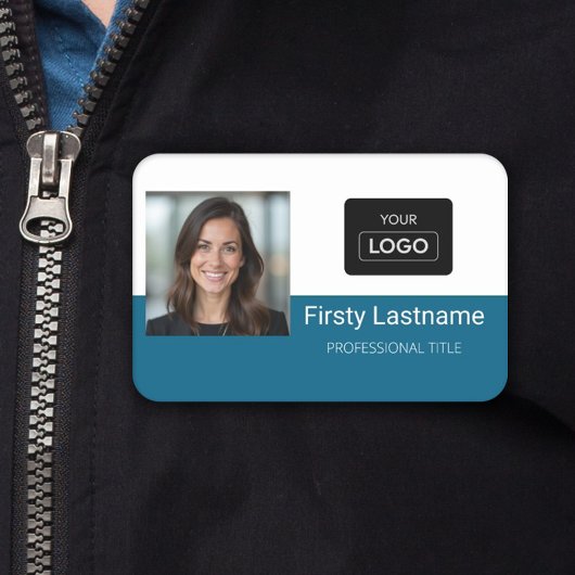 Easy Customize Photo Logo Name Tag - Bewerkbaar