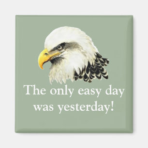 Easy Day was gisteren VS Military Bald Eagle Magneet