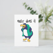 Easy Do It Penguin Briefkaart (Staand voorkant)