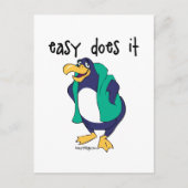 Easy Do It Penguin Briefkaart (Voorkant)