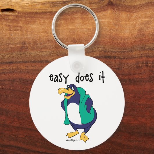 Easy Do It Slogan Sleutelhanger (Voorkant)