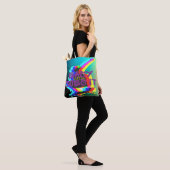 Easy Does It Doe Het Easy Skateboard Grafisch Tote Bag (Op model)