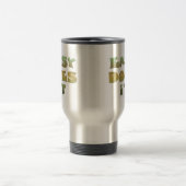 Easy Does IT Recovery Slogan Quote Groen Goud Reisbeker (Center)