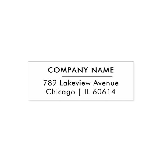 Easy Editable Business Company Return Address Zelfinktende Stempel (Design)