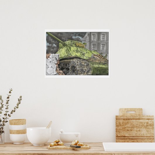 Easy Eight Sherman Poster (Keuken)