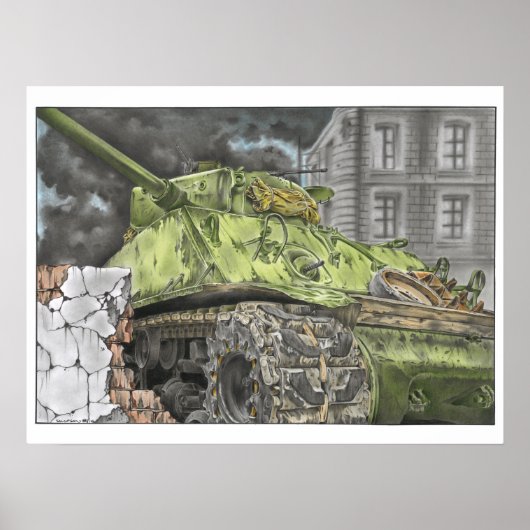 Easy Eight Sherman Poster (Voorkant)