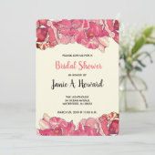 Easy Floral Event Invitation Sjabloon Kaart (Staand voorkant)