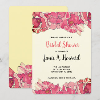 Easy Floral Event Invitation Sjabloon Kaart