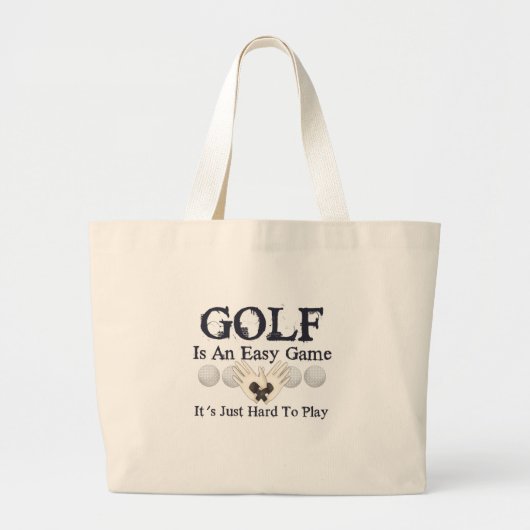 Easy Golf Grote Tote Bag (Voorkant)