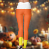 Easy Halloween Costume Candy Corn Leggings
