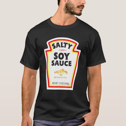 Easy Halloween Matching Costume Salty Soy Sauce Bo T-shirt (Voorkant)