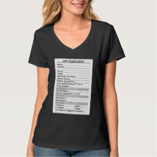 Easy Halloween Scary Job Application T-shirt