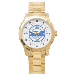 EASY! Herenhorloge - Gepersonaliseerd - Groot goud Horloge