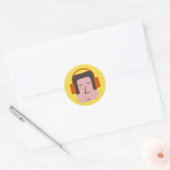 Easy Listener Ronde Sticker (Envelop)