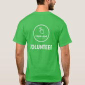Easy Logo Custom Organisation Event Volunteer T-shirt (Achterkant)