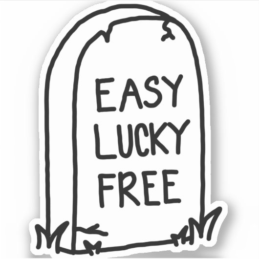 Easy Lucky Free Sticker (Voorkant)