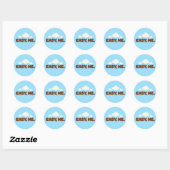 EASY, ME. Motivational Round Sticker (Vel)