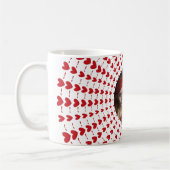 Easy Modern & Trendy One Photo & Red Hearts Koffiemok (Links)